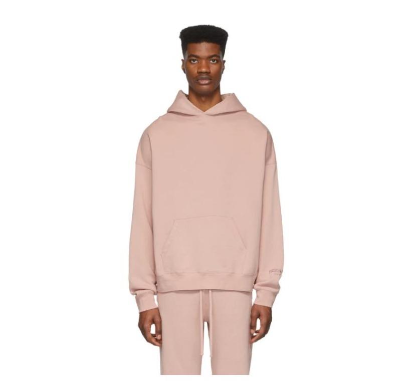 Fear of God Essentials Pink 3M Logo Pullover Hoodie Blush