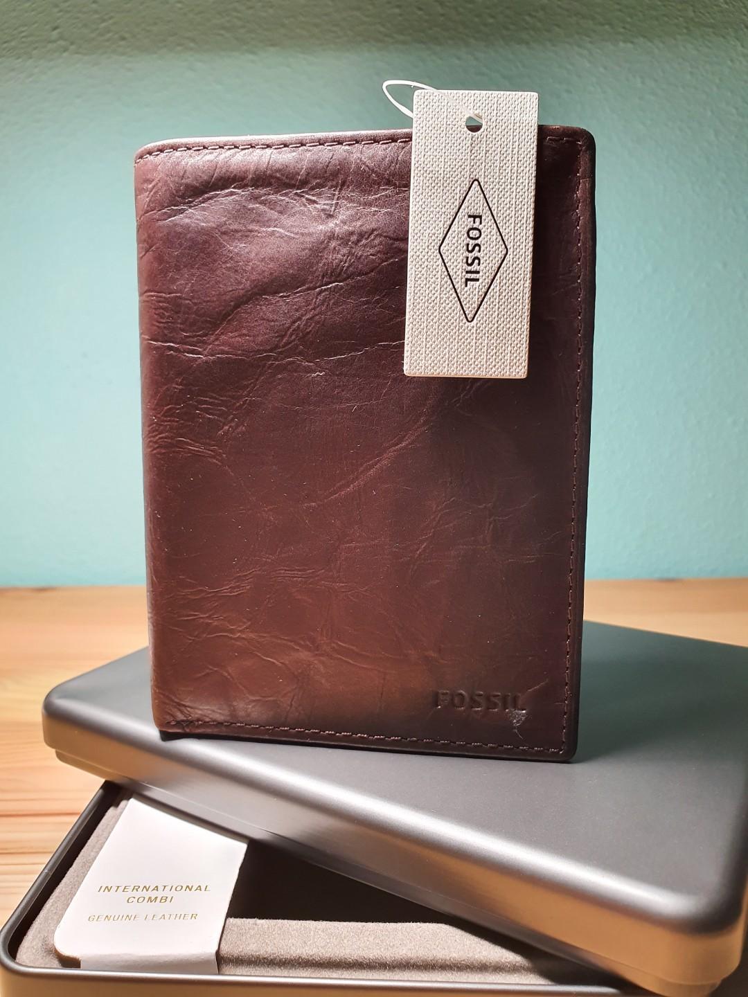 fossil ingram leather wallet
