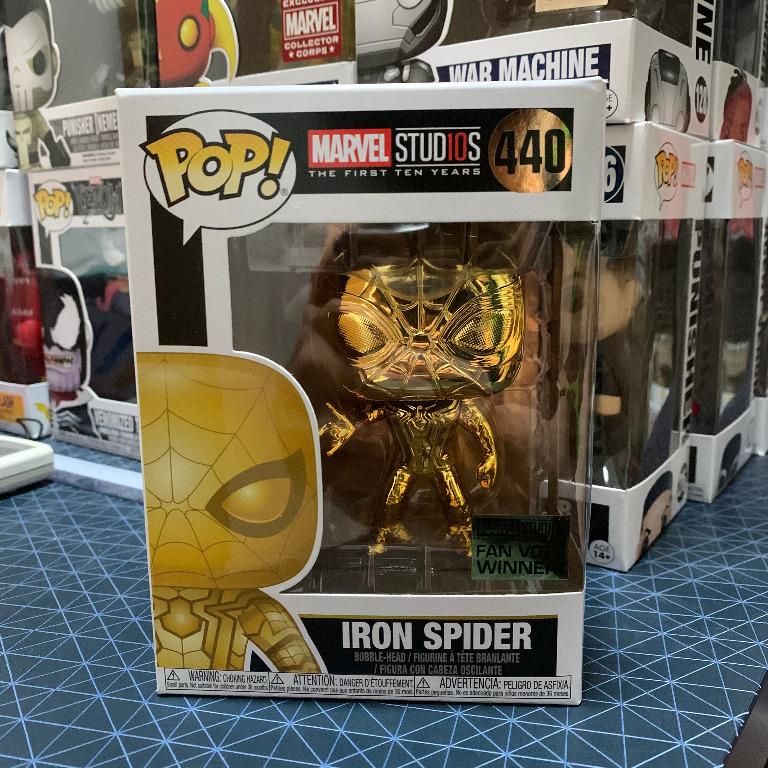 Iron spider gold funko pop hotsell