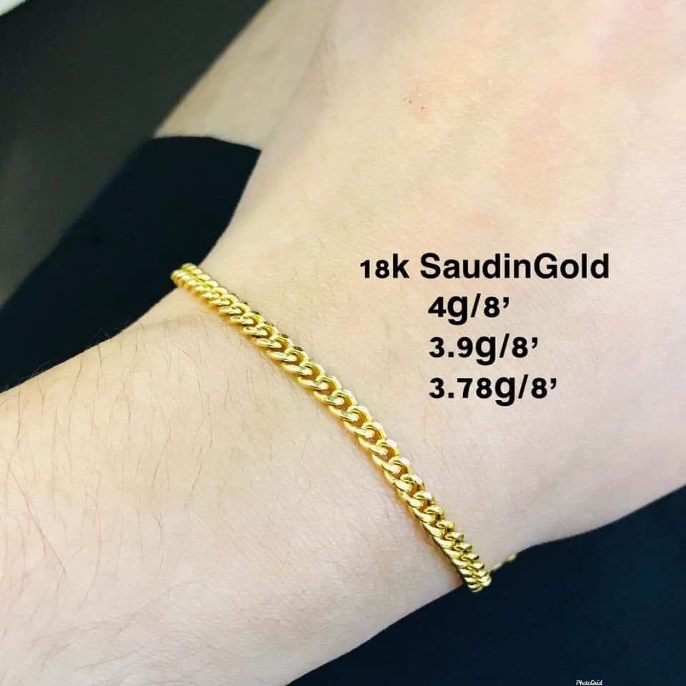 Gold bracelet (Category: Jewelry) located in Mandaluyong City. Submitted by robeerph (Listing ID 276273830, Image 1). Description: Price start at Php 3,250 per gram. Discounts awaits to those who’ll order more than 6grams of total items. Promo until supply lasts. Shipping fee c/o buyer. .