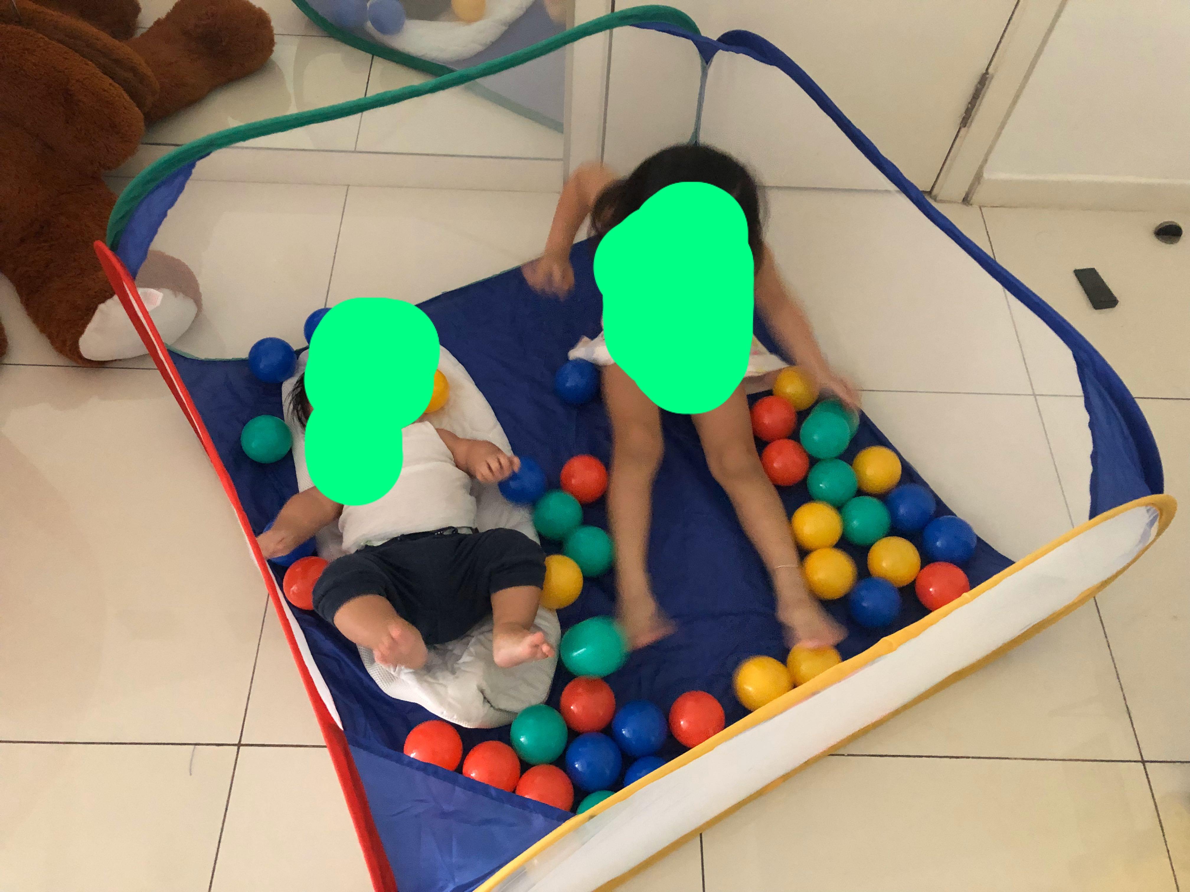 playpen plastic colourful