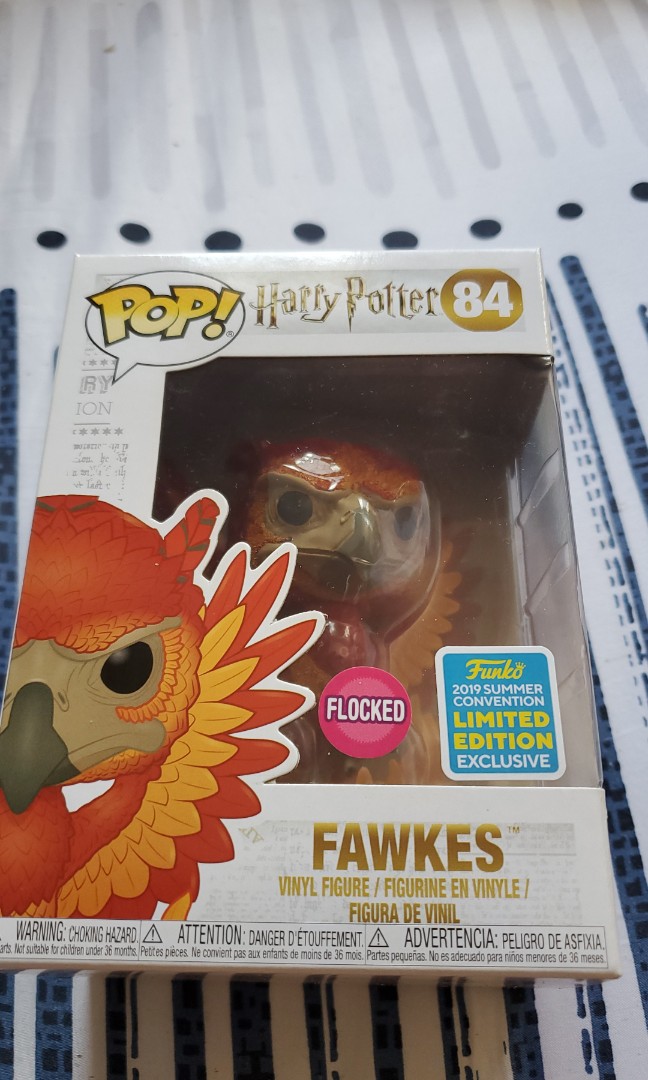 Harry Potter Fawkes (flocked )2019SDCC 