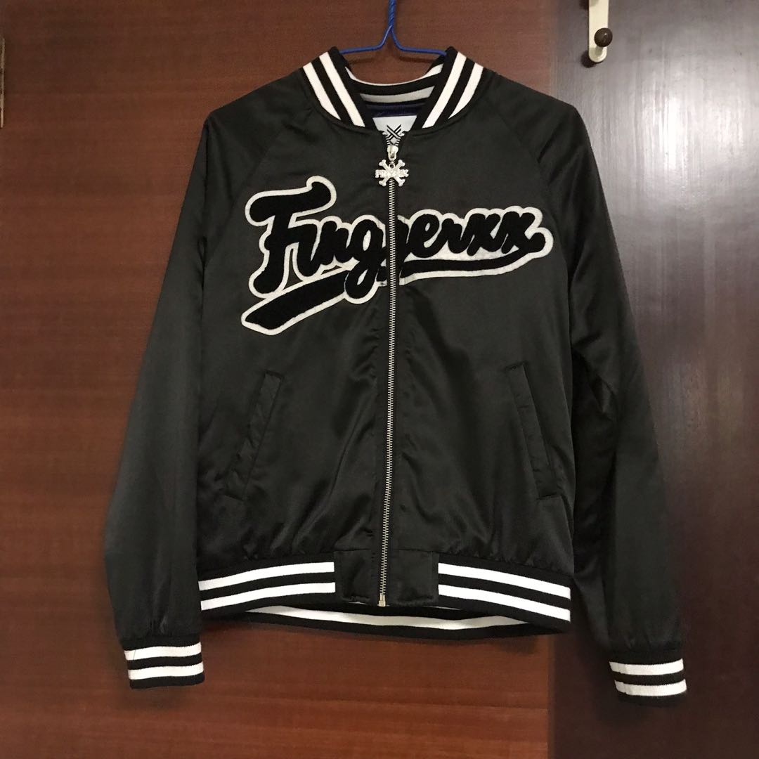HK i.t Fingercroxx Baseball Bomber Jacket, Women's Fashion, Coats