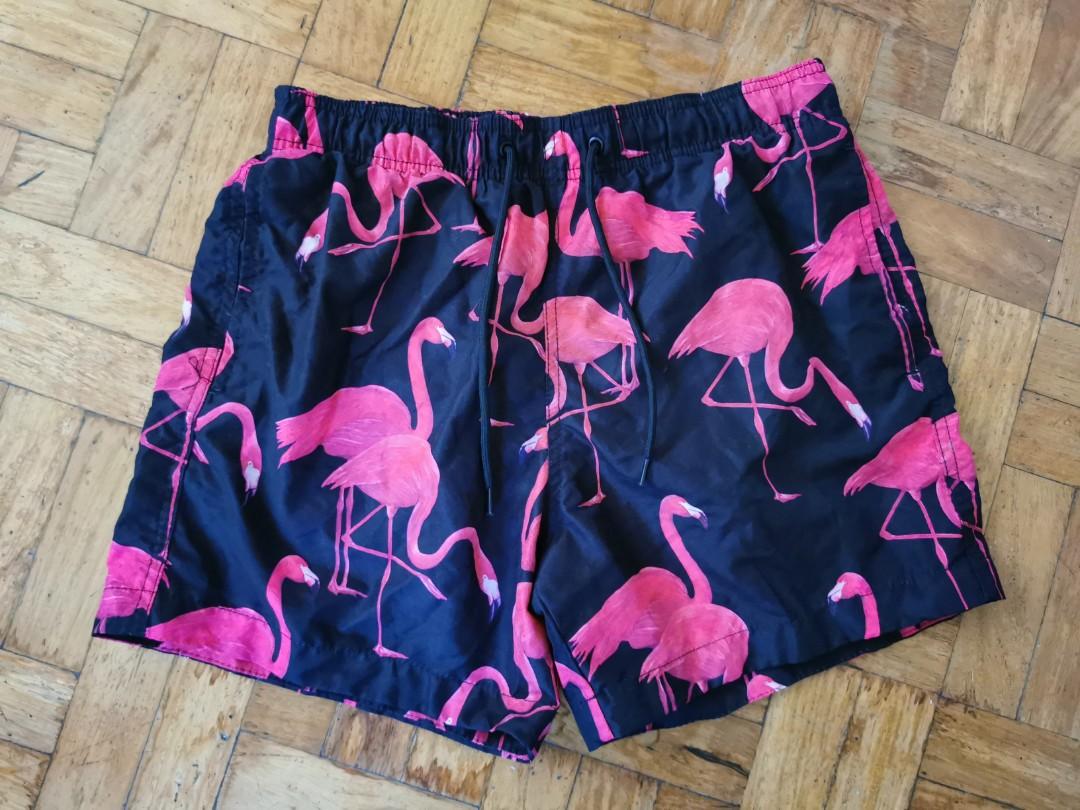 h&m flamingo shorts
