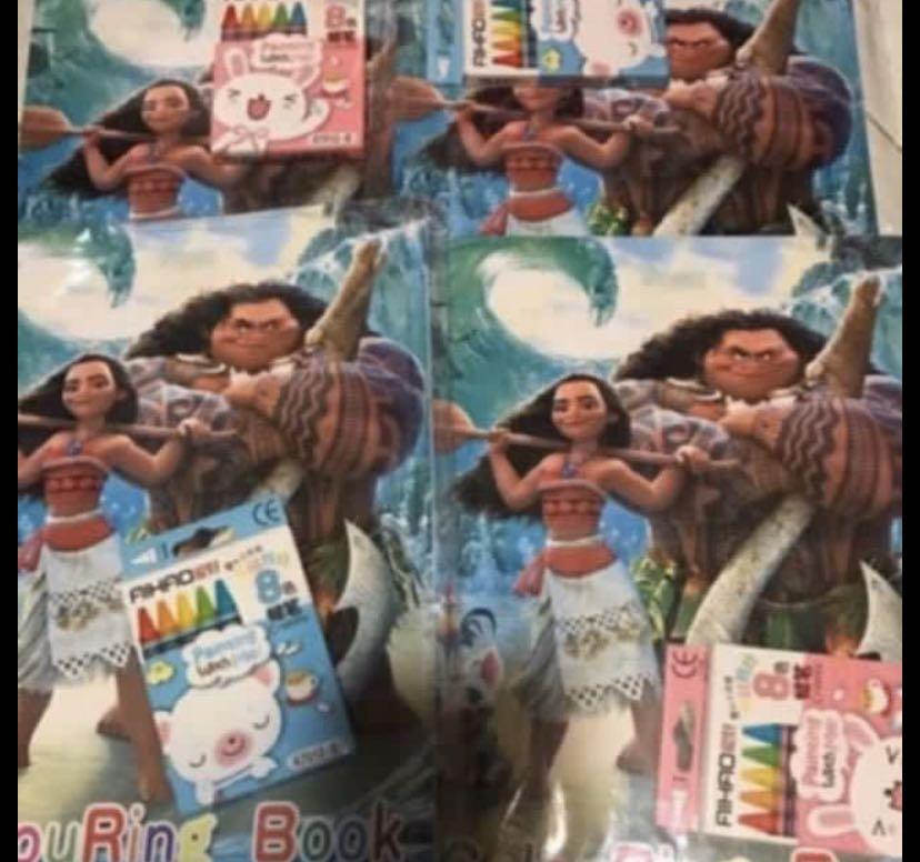 Instock Now Moana A4 Size Kids Coloring And Stickers Book Set W Crayon Bulk Purchase Pm Me Books Stationery Children S Books On Carousell Now that you've watched the adventures of moana and maui on the big screen, we know you're searching for more fun with these wonderful well, now we can say you're welcome, because d23 has the perfect activity for you: carousell