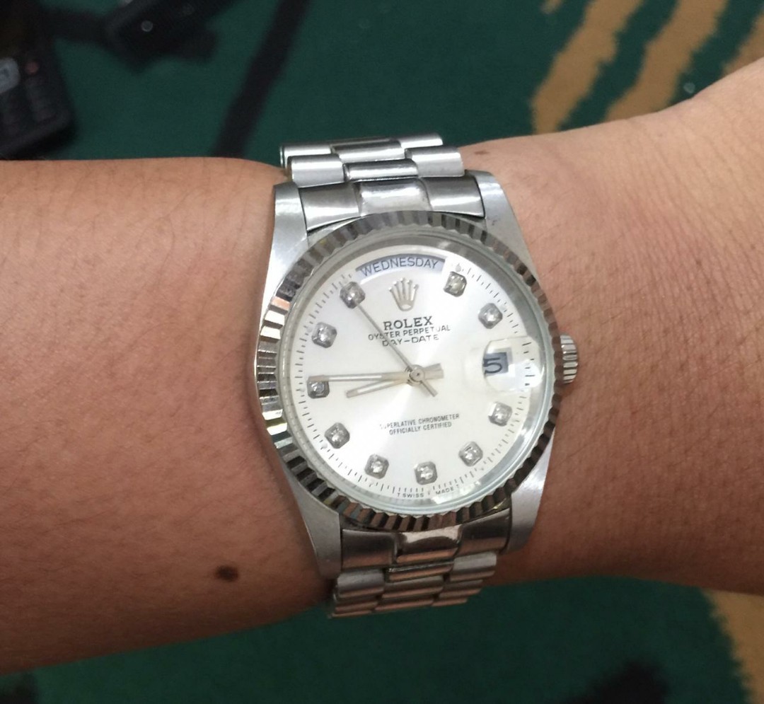 Jam Tangan Rolex day date silver