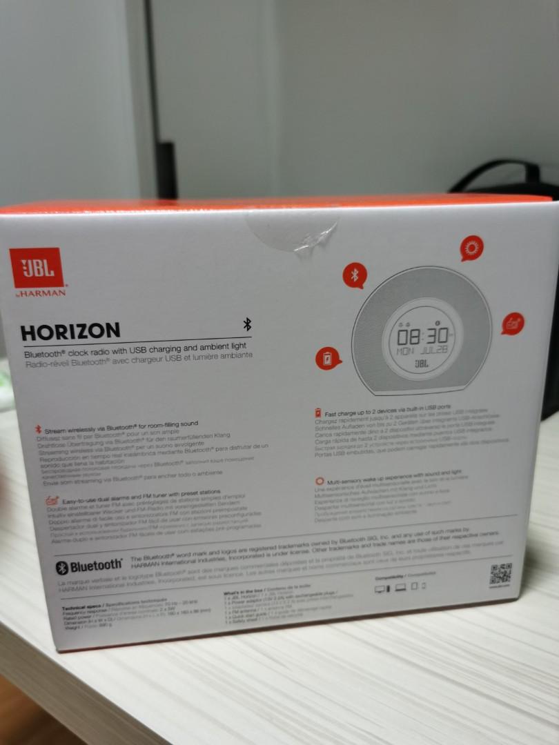 JBL Horizon by Harman Bluetooth Clock Radio with USB Charging and