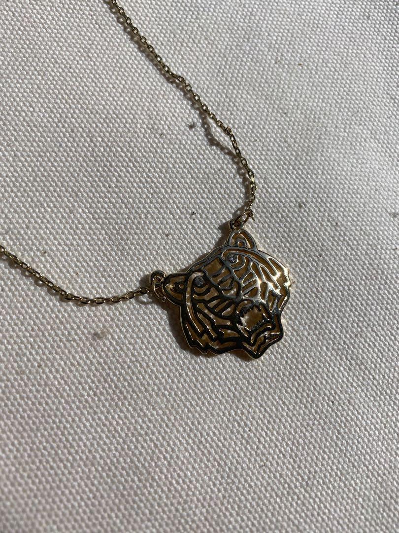 Kenzo tiger necklace new arrivals