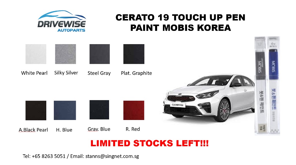 Kia Cerato 2019 Touch Up Paint Pen Genuine MOBIS, Car Accessories