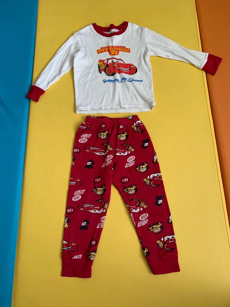 Kids Boy Lightning McQueen Pajamas, Babies & Kids, Babies & Kids Fashion on  Carousell
