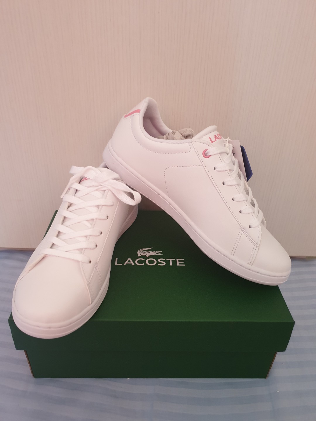 pink lacoste shoes