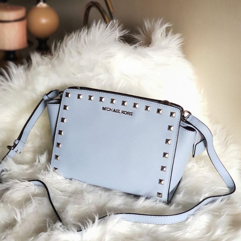 Michael Kors Mini Signature Selma Classic Leather Crossbody Bag