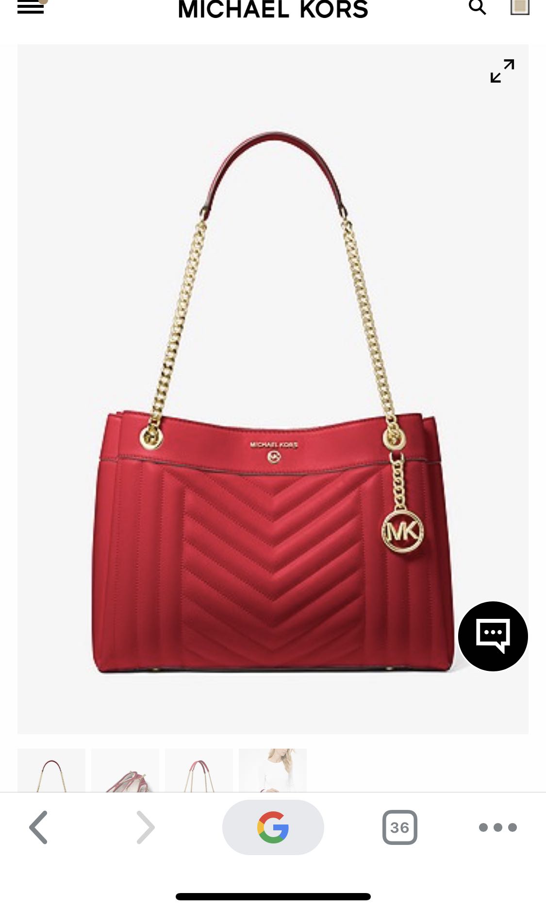 MICHAEL MICHAEL KORS Susan Medium Quilted Leather Shoulder Bag, Women's