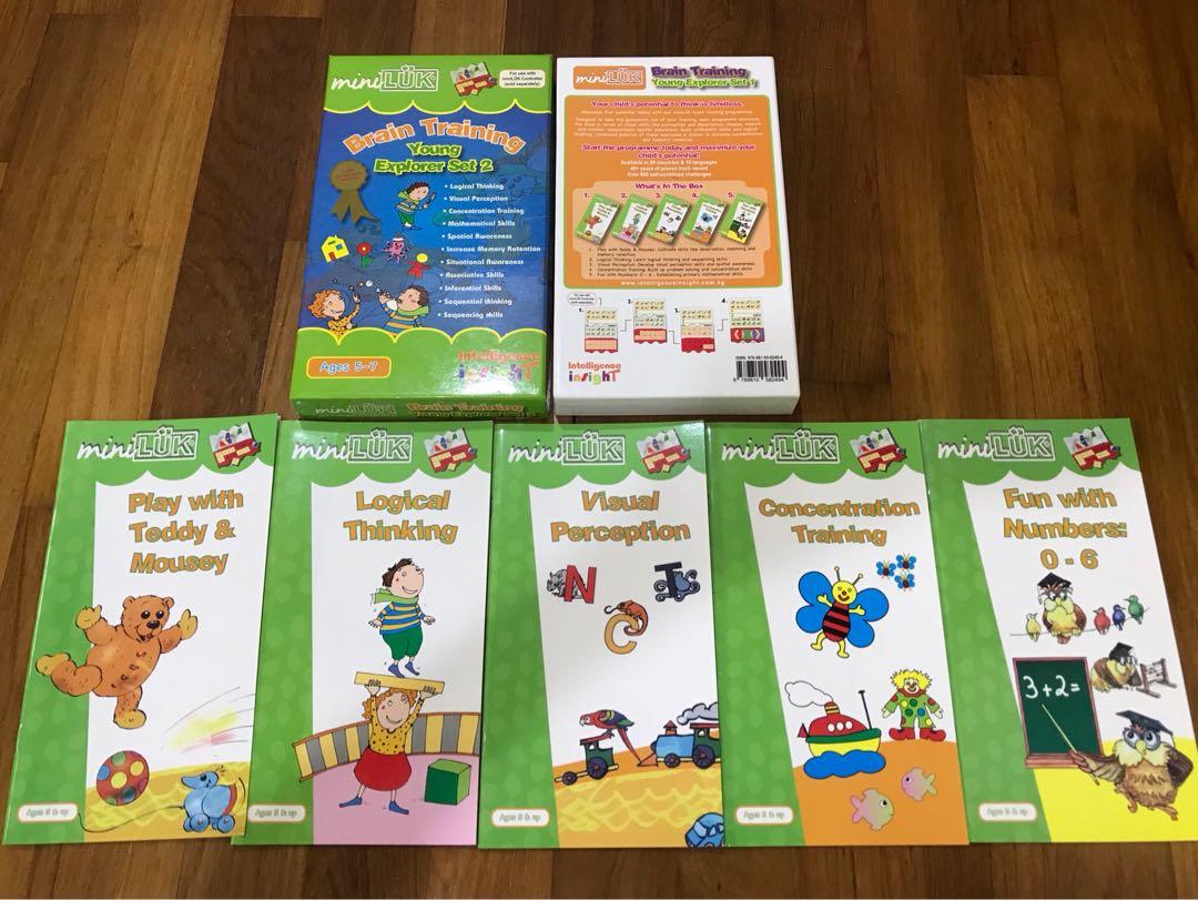 MiniLuk -brain Training Young Explorer Set  2, Hobbies  Toys, Books   Magazines, Children's Books on Carousell