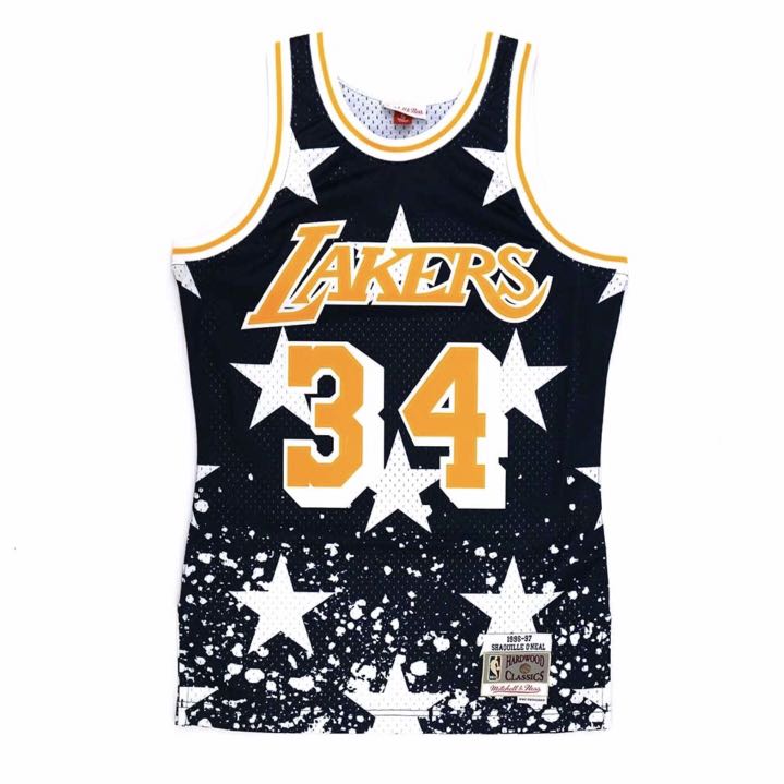 Nba M N Swingman Lakers Retro Jersey 96 97 34 Shaquille Oneal Sports Sports Apparel On Carousell