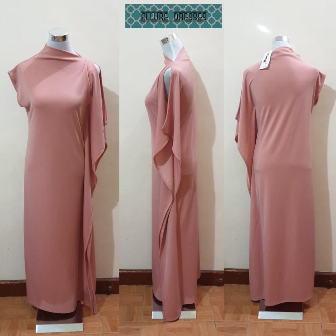 old rose long dress