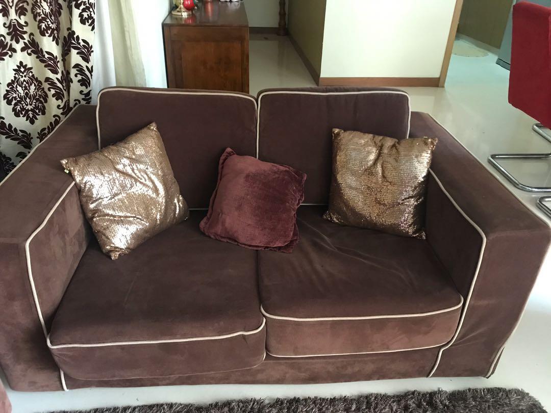 Preloved sofa with removable covers available from 20 Mar, Furniture