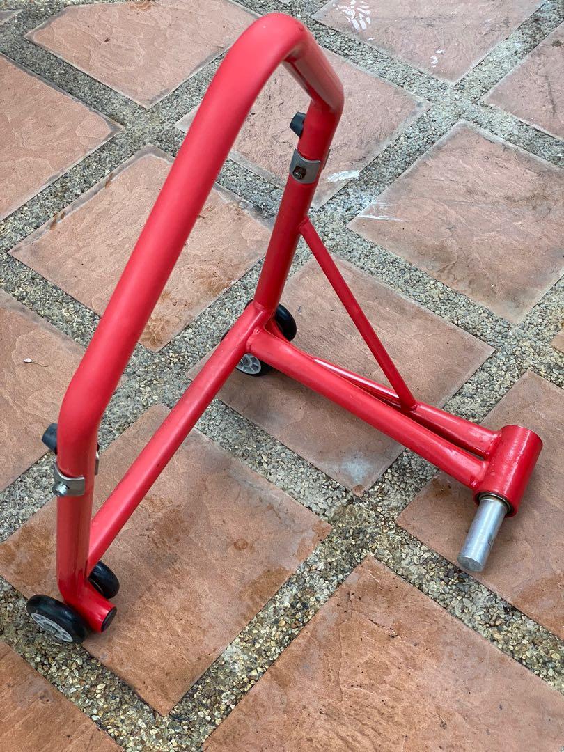 Single sided swingarm paddock stand, Motorcycles, Motorcycle