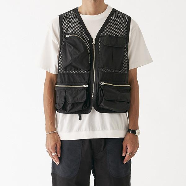 SALE | The North Face Purple Label Mesh Angler Vest - BLACK, 男裝 