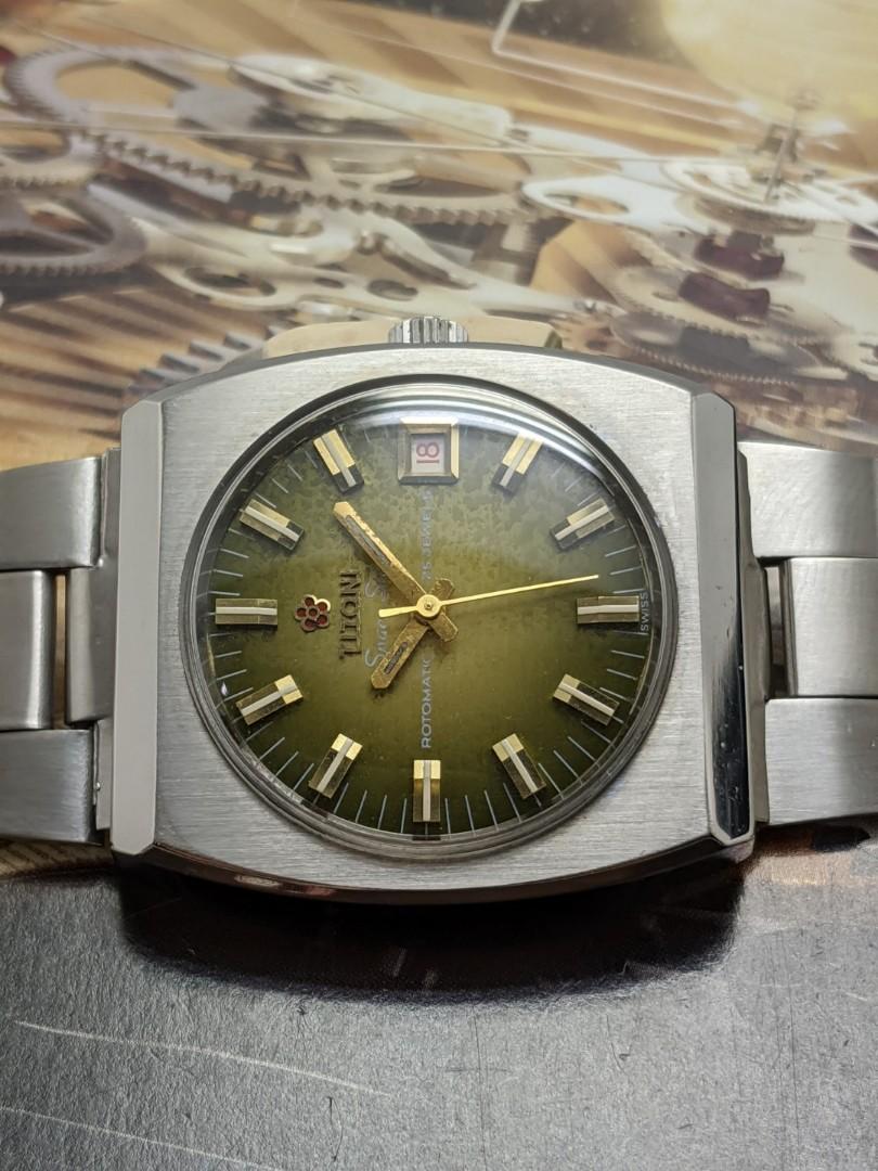 TITONI SPACE STAR ROTOMATIC 25 JEWELS AUTOMATIC WATCH Luxury