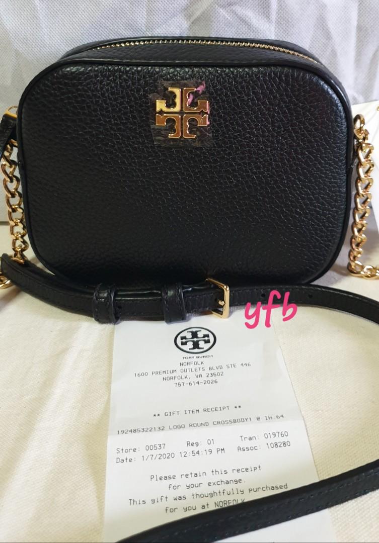 Tory burch logo round crossbody 2025