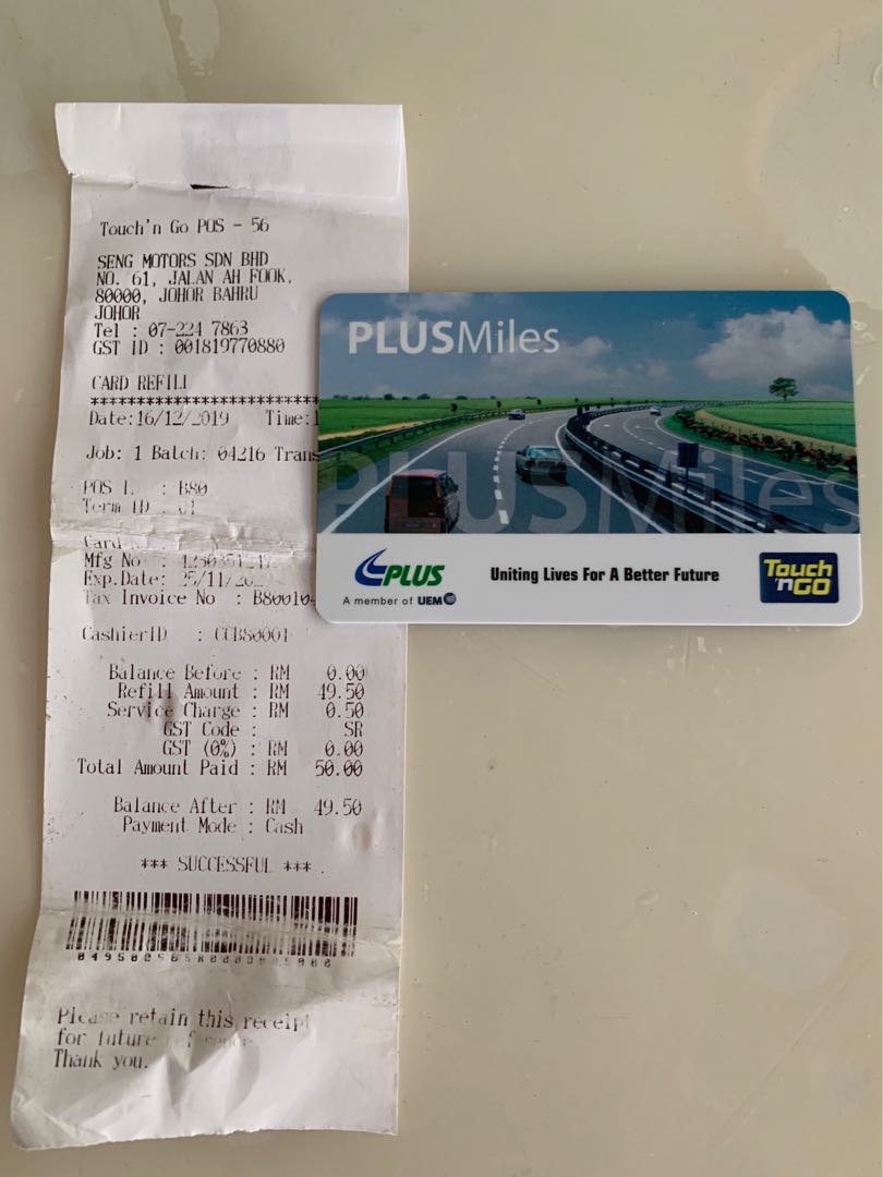 Touch N Go Card With 49 5 Rm Everything Else On Carousell