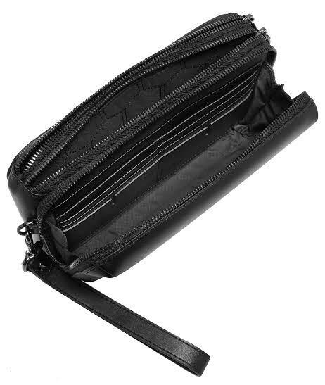 Tumi nassau 2025 triple zip clutch