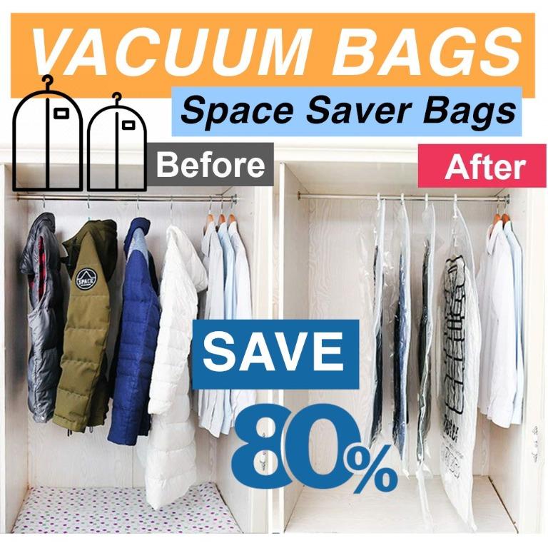 hanging vacuum bags for clothes