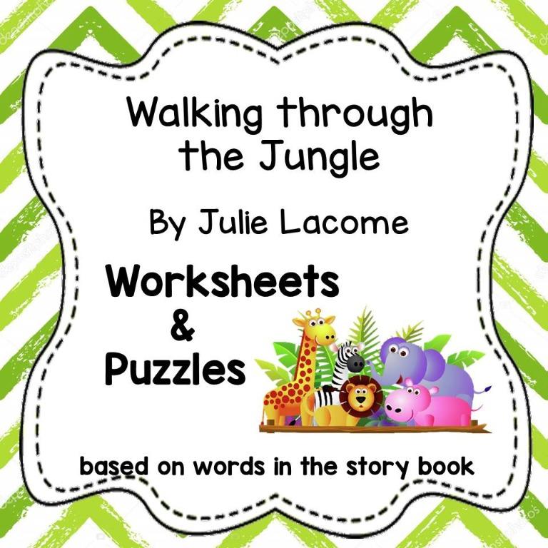 walking through the jungle worksheets hobbies toys books magazines fiction non fiction on carousell
