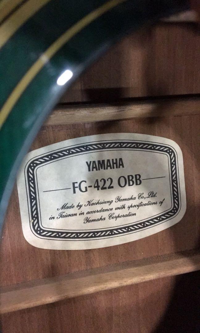 Yamaha FG -422-OBB, 興趣及遊戲, 音樂、樂器& 配件, 樂器- Carousell