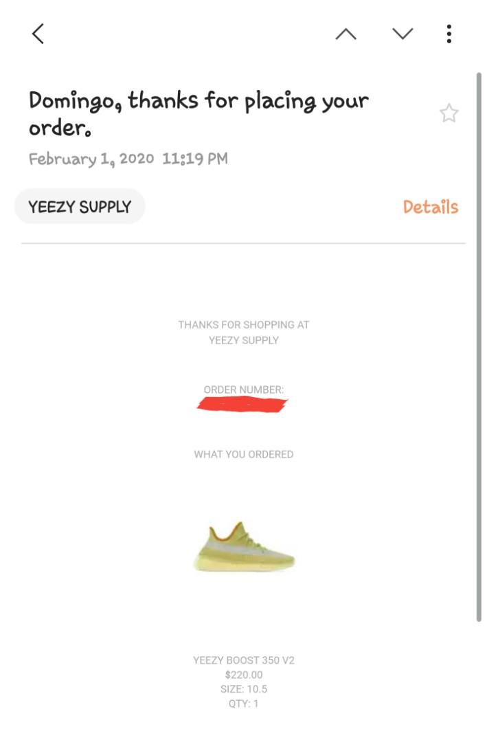 yeezy supply email