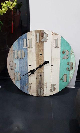 Living room wooden clock