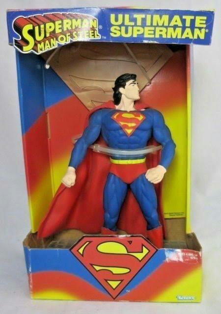 Cool Superman Figure Vintage DC Superman  Action Figure 1995 Kenner Man Of Steel Action Figure 5\u201d Tall
