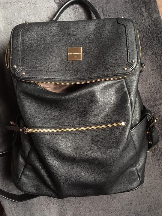 lulu castagnette leather backpack