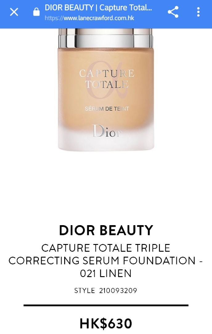 Dior capture on sale totale foundation 021