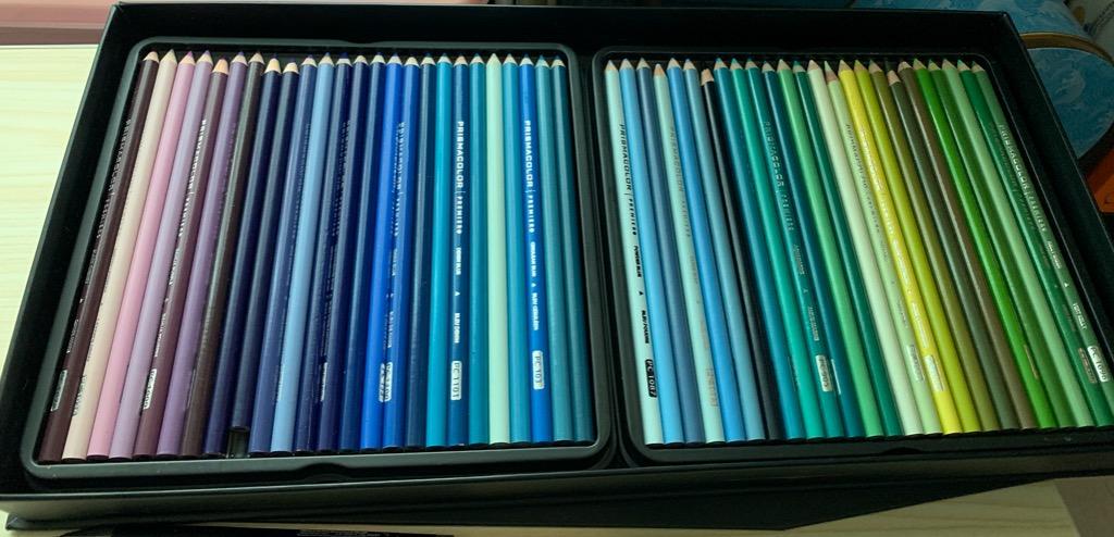 二手】美國Prismacolor 霹靂馬頂級油性色鉛筆150色/盒裝（缺少一色）+