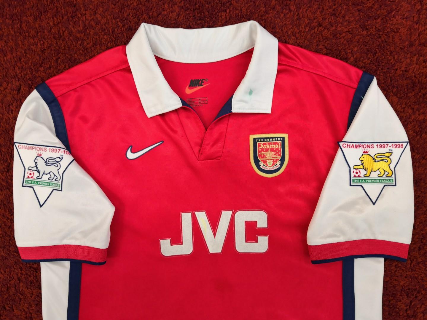 ARSENAL HOME JERSEY SEASON 1998-99 with THIERRY HENRY #14 UNOFFICIAL