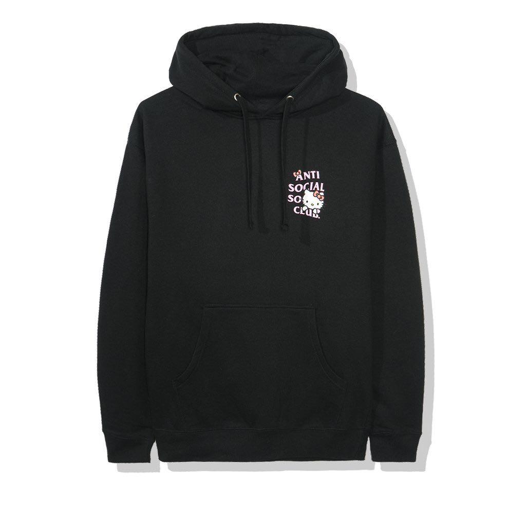 Anti social social club hoodie hello kitty best sale