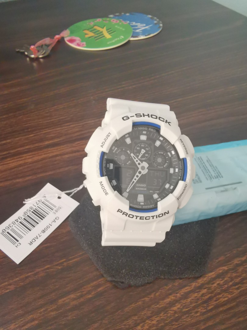G shock ga outlet 100b white