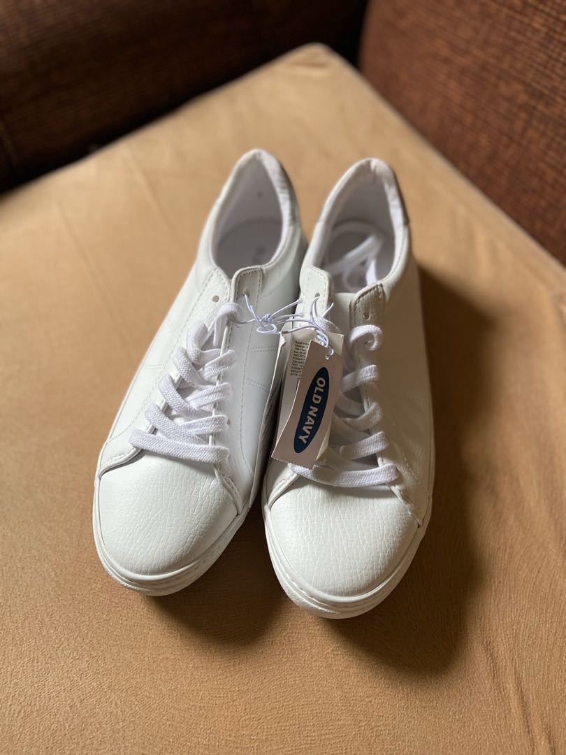 old navy white shoes