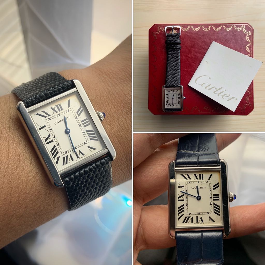cartier tank solo large leather