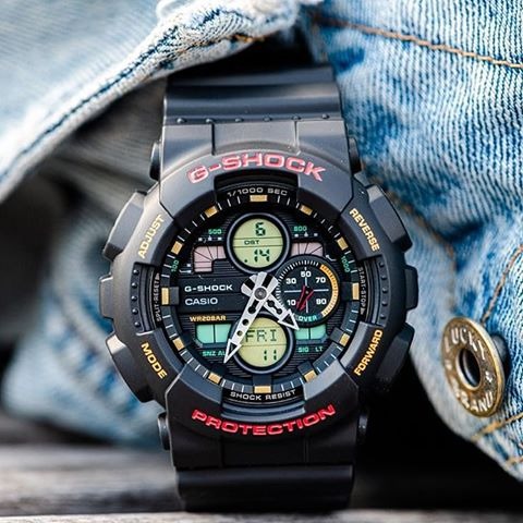 Casio GA 140 1A4 G Shock Men Analog Digital Sporty Design Classic