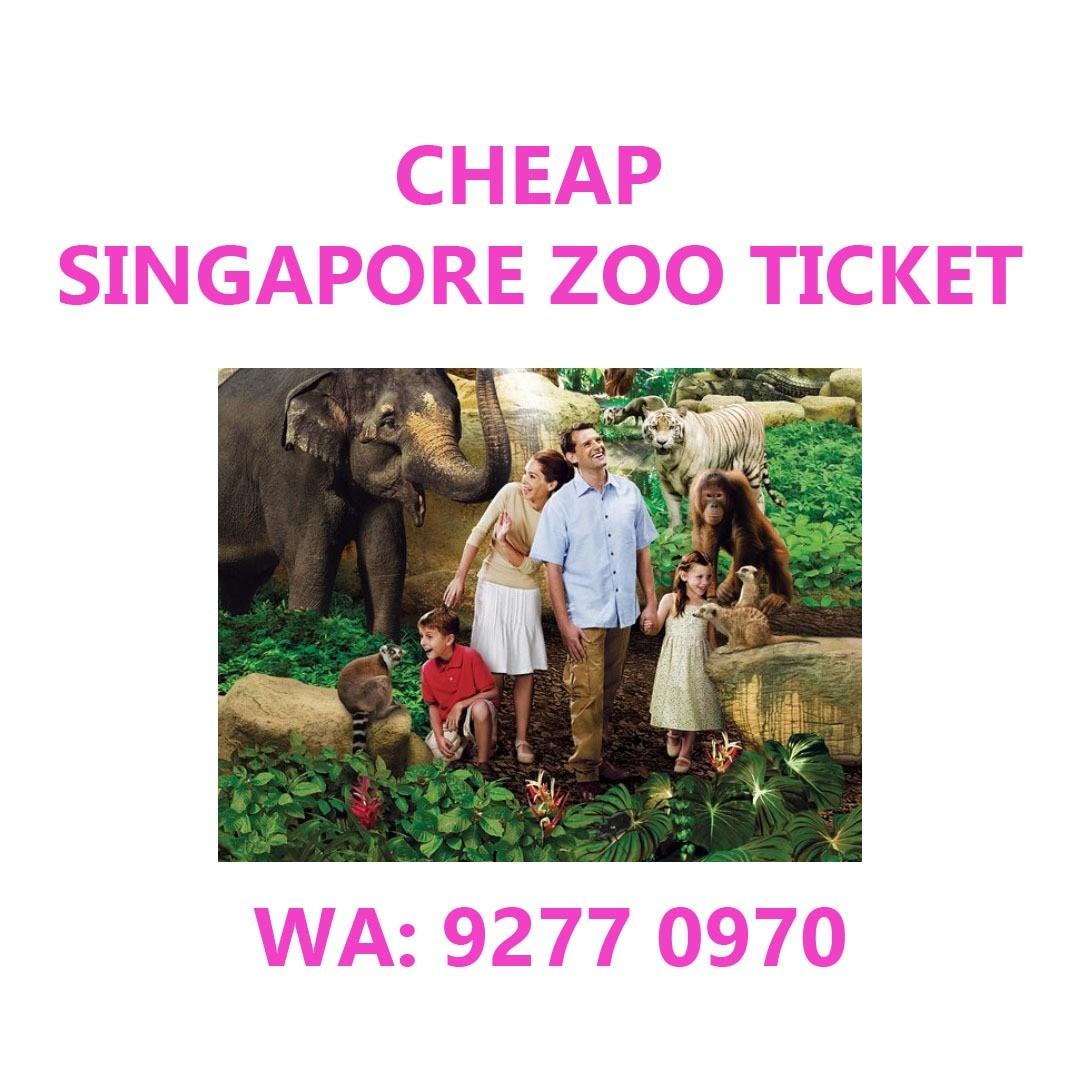 CHEAP Singapore Zoo Ticket, Tickets & Vouchers, Event Tickets on Carousell