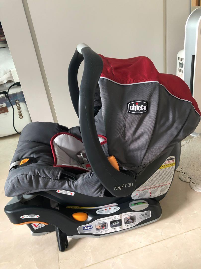 Chicco Keyfit Baby Car Seat with newborn insert, Babies & Kids, Going