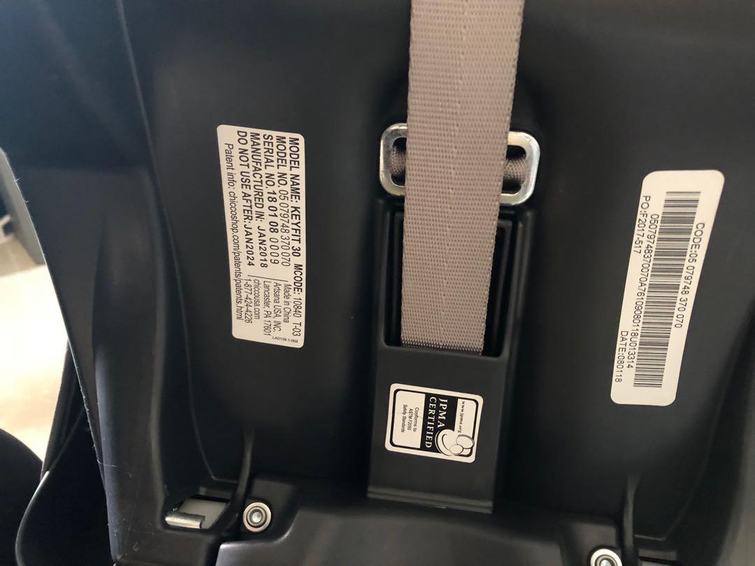 Chicco Keyfit Baby Car Seat with newborn insert, Babies & Kids, Going