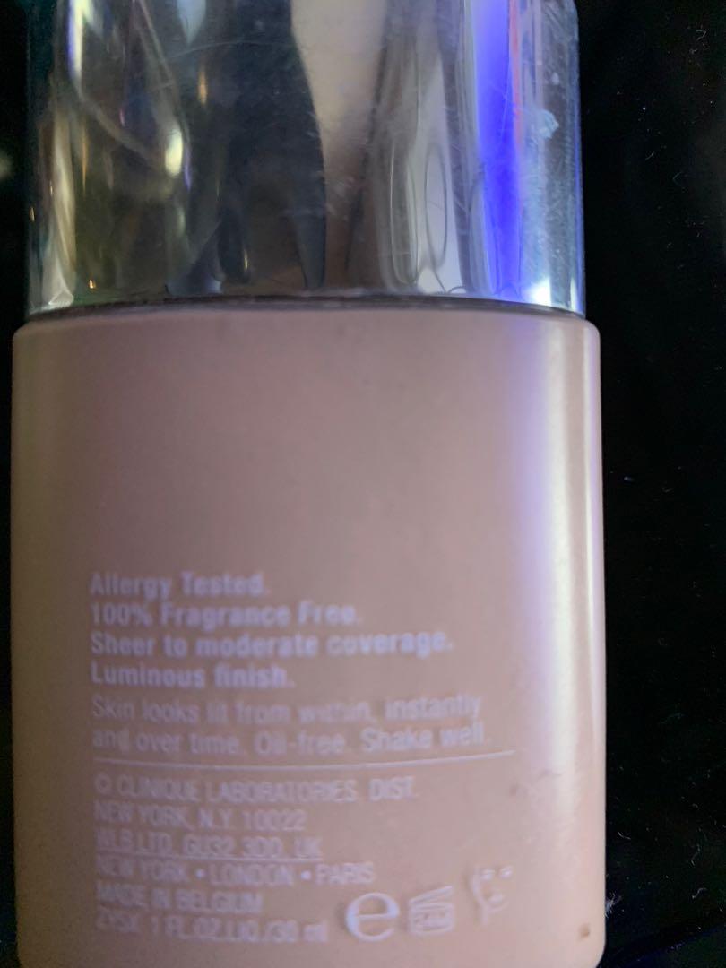 Clinique even better foundation (Category: Makeup) located in Cavite. Submitted by charm1941 (Listing ID 276306124, Image 2). Description: Used once. original.