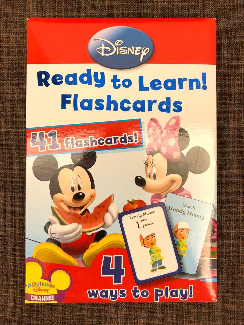 Disney Flashcards Abc 大張英文字咭 大人手掌size 兒童 孕婦用品 玩具 Carousell