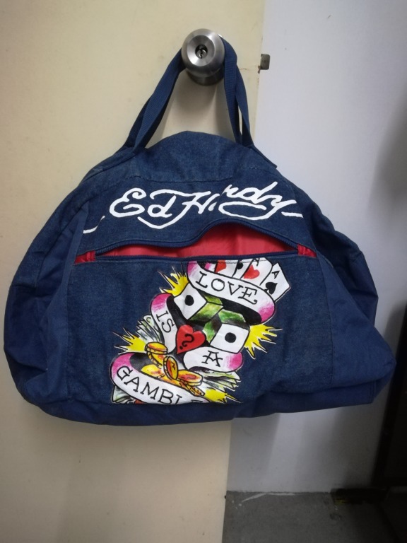 ed hardy duffle bag
