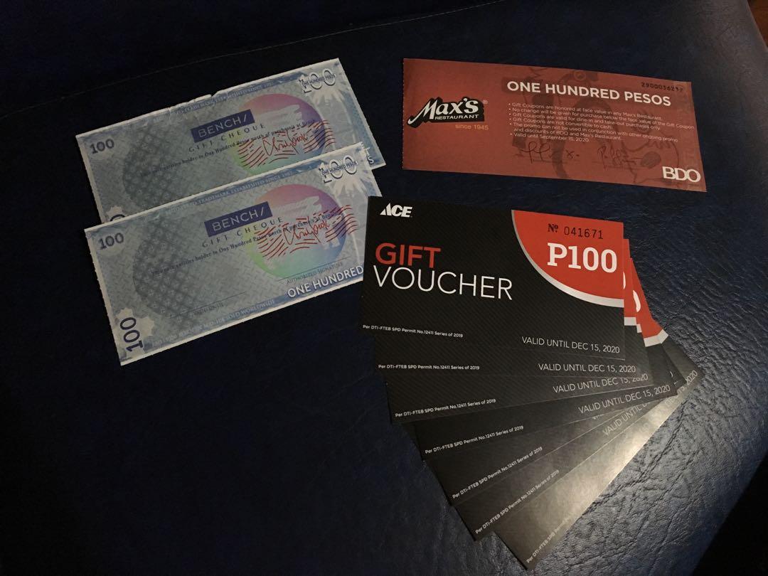 For Sale Gift Certificate On Carousell