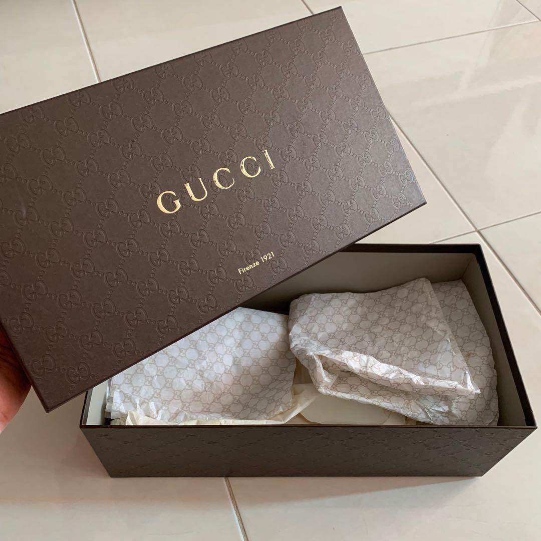 Gucci, Other, Green Gucci Shoe Box W Tissue Dust Bag 1 X 14